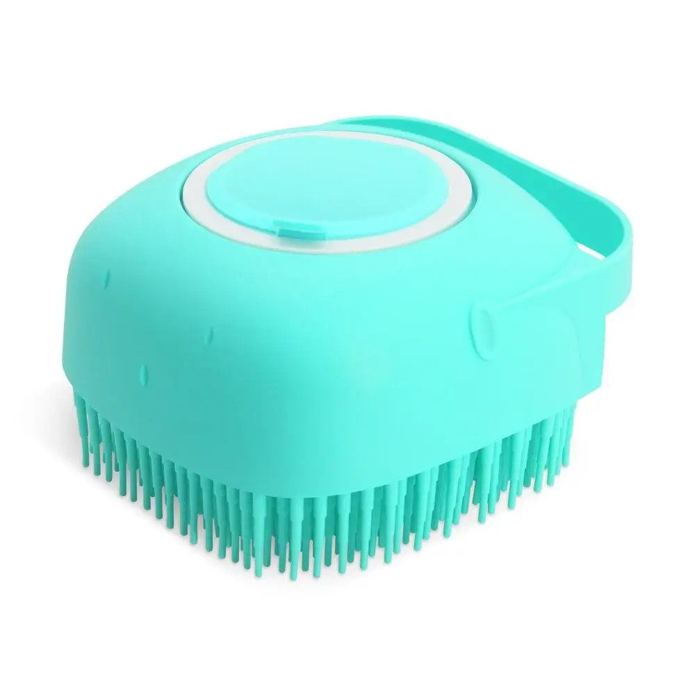 2 in 1 Bath Brush for Dogs and Cats – Massager with Shampoo Dispenser