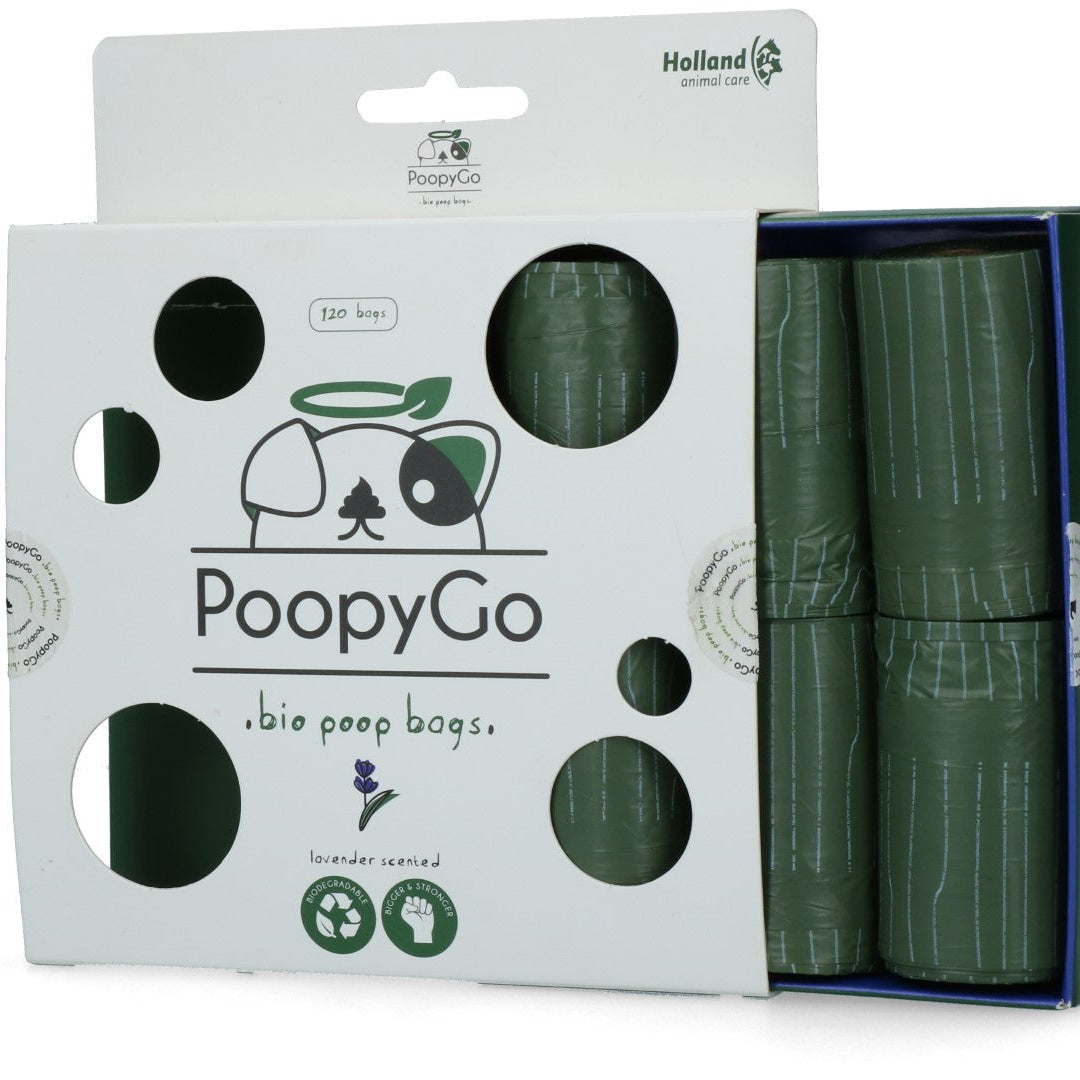 PoopyGo Lavender Biodegradable Bags – 120 pcs for Dogs Eco-Friendly