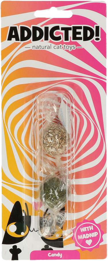 Addicted Candy – Cat Toys with MADNIP (2 pcs / Ø 2.5 cm)