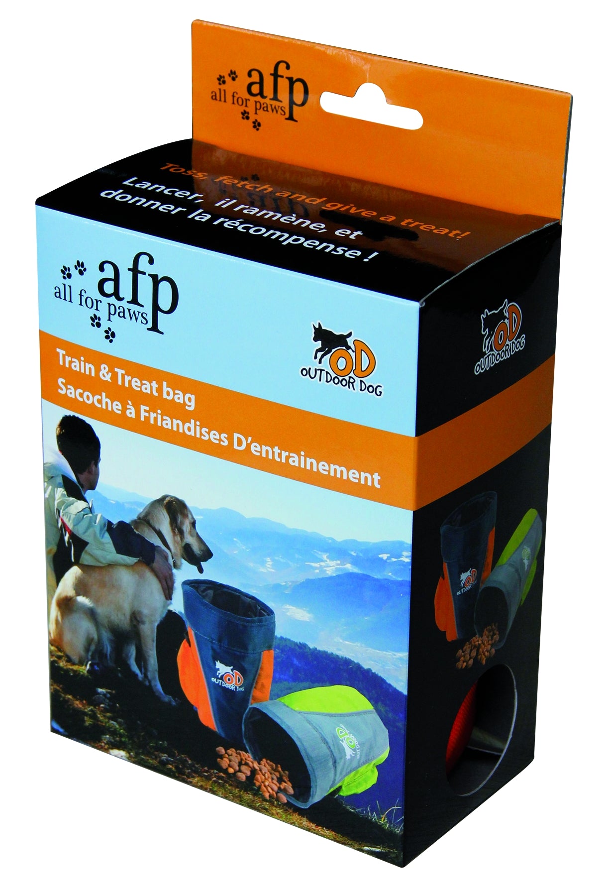 AFP Outdoor Dog Treat Bag – Durable Nylon with Clip and Reflective Details