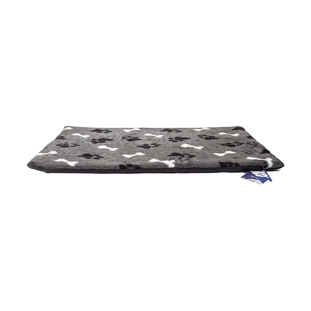 Let's Sleep Fluffy Floor Soft Cushion for Kennel and Carrier – Anthracite Color