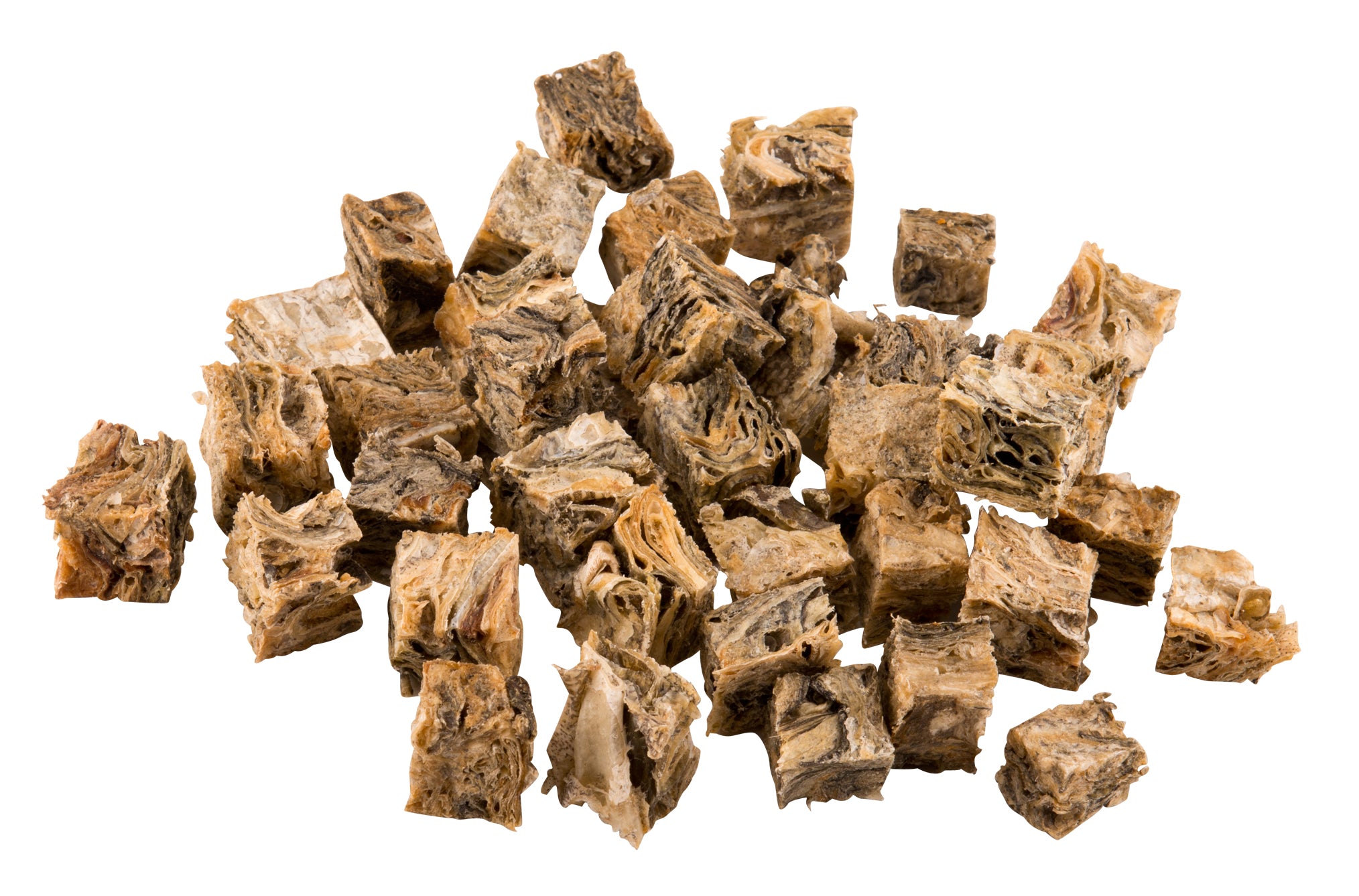 Braaaf Salmon Cubes – 100% Dried Wild Salmon Cubes (2 x 2 cm)