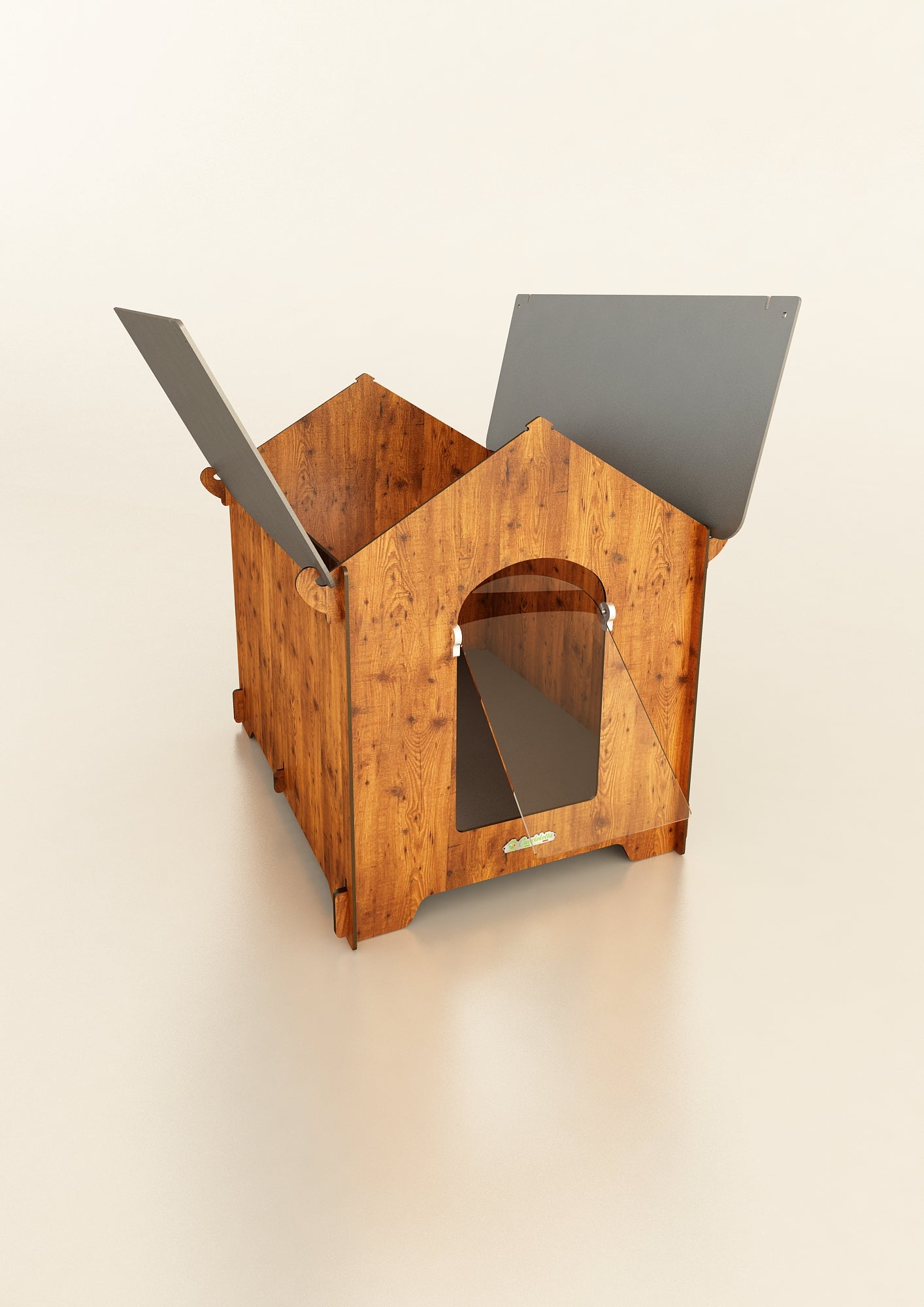 Cucciolotta Classic XL – Ultra-Resistant HPL Kennel for Large Dogs
