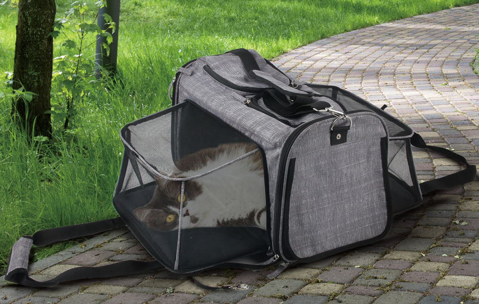 AFP – Trasportino su Ruote per Cani e Gatti fino a 11 kg, Traspirante e Versatile