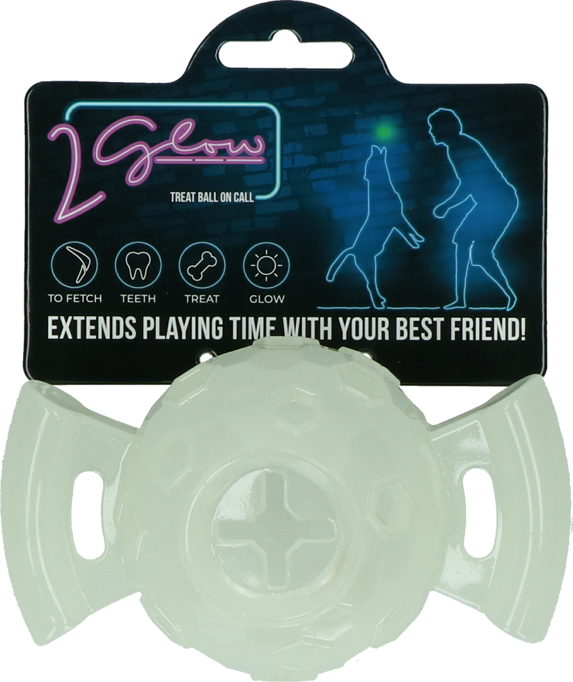 Glow Treat Ball on Call – Gioco Luminoso Porta-Snack per Cani (15 x 7 x 5,5 cm)