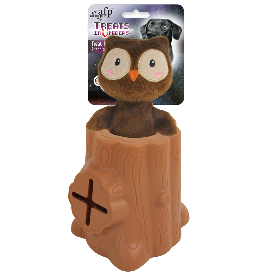 AFP Treat Hider – Tree-Hider Squirrel with Snack Holder and Integrated Plush (13.2 cm)
