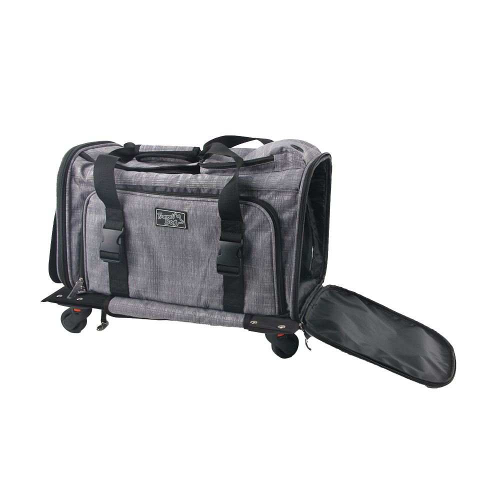 AFP – Trasportino su Ruote per Cani e Gatti fino a 11 kg, Traspirante e Versatile