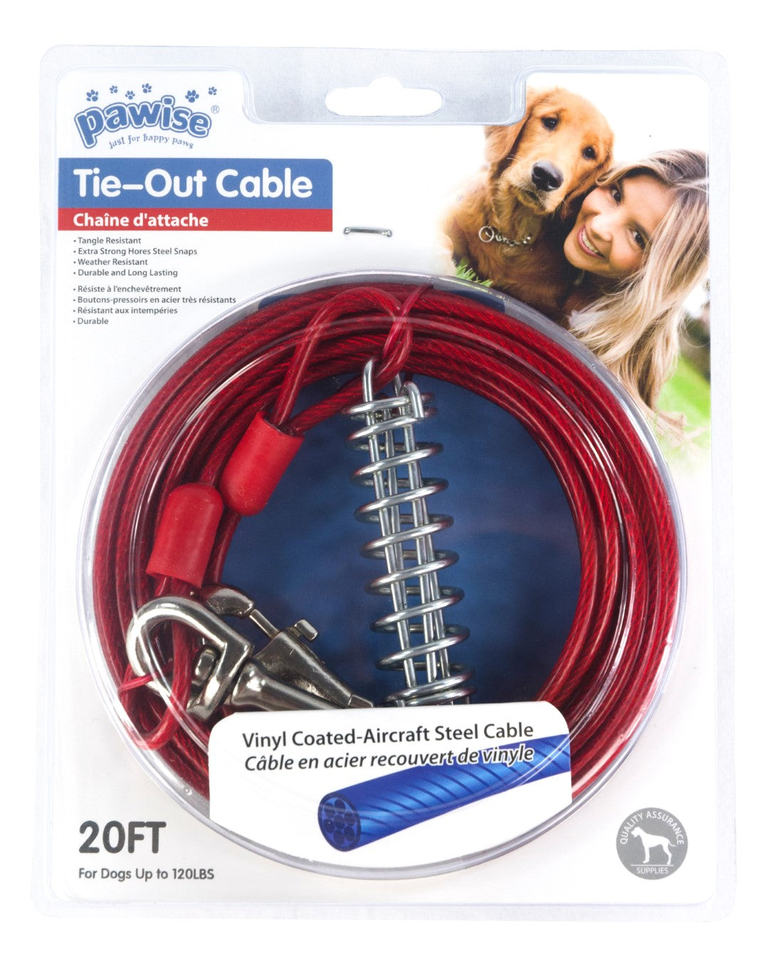 Pawise Tie-Out Cable Heavy Duty Outdoor Dog Lead – 7 Meters