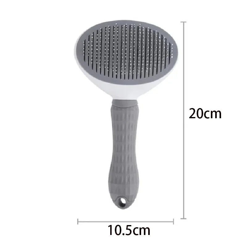 Grooming Brush for Long-Haired Cats and Dogs – Massaging, Anti-Tangle and Easy to Clean