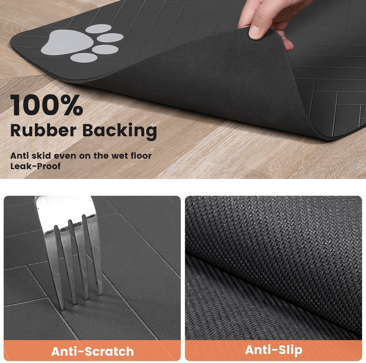 Absorbent Feeding Mat for Dogs and Cats – Non-Slip, Waterproof and Easy to Clean