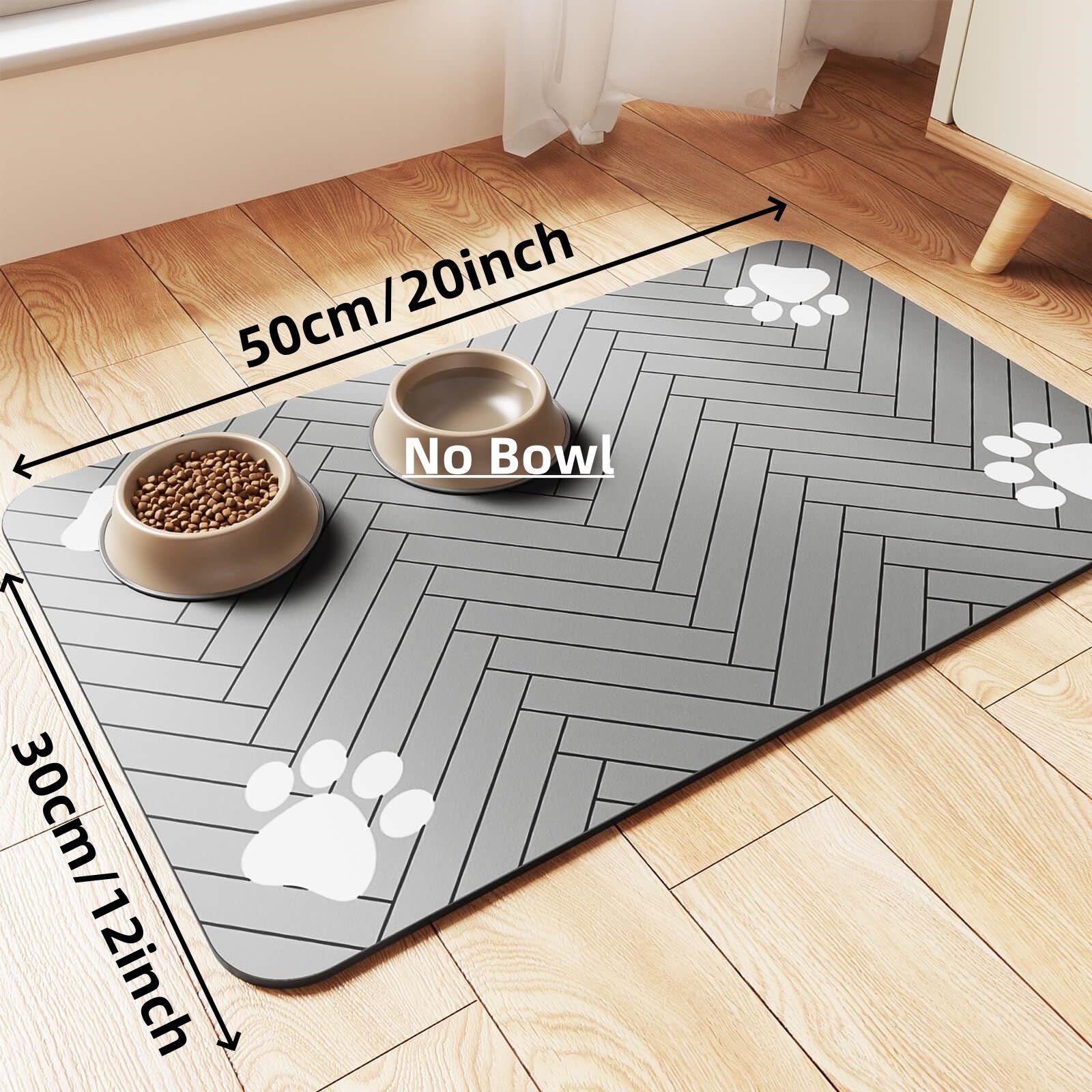 Absorbent Feeding Mat for Dogs and Cats – Non-Slip, Waterproof and Easy to Clean