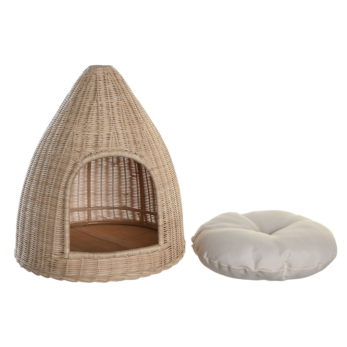 Letto per Animali DKD Home Decor in Rattan Naturale (45 x 45 x 57 cm)-2