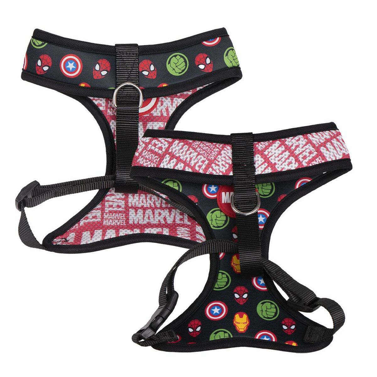 Dog Harness Marvel Reversible S/M Red-8