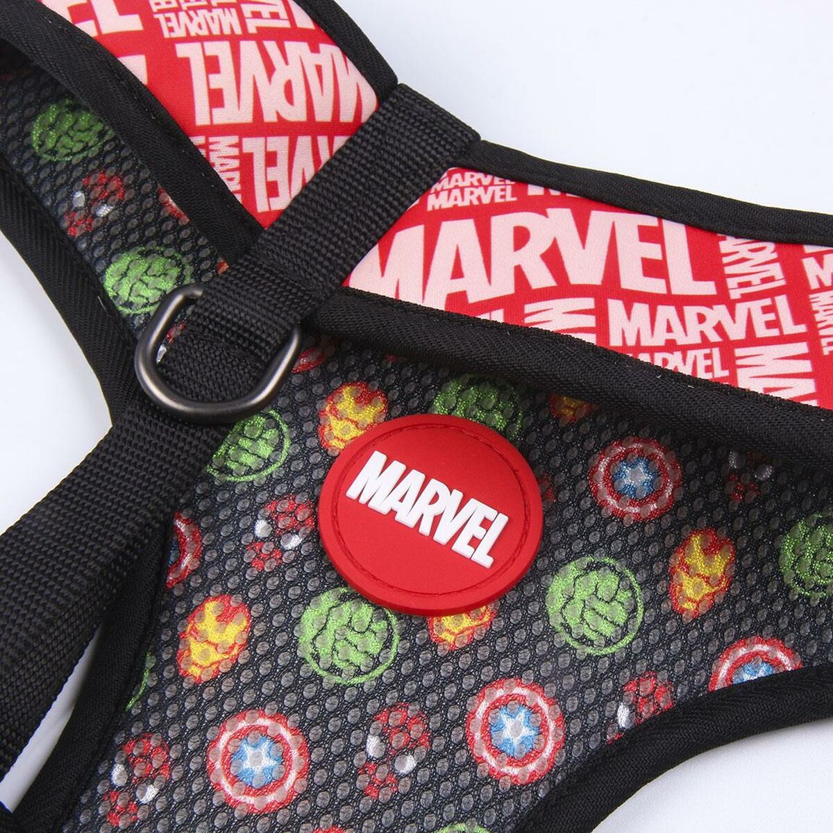 Dog Harness Marvel Reversible S/M Red-6