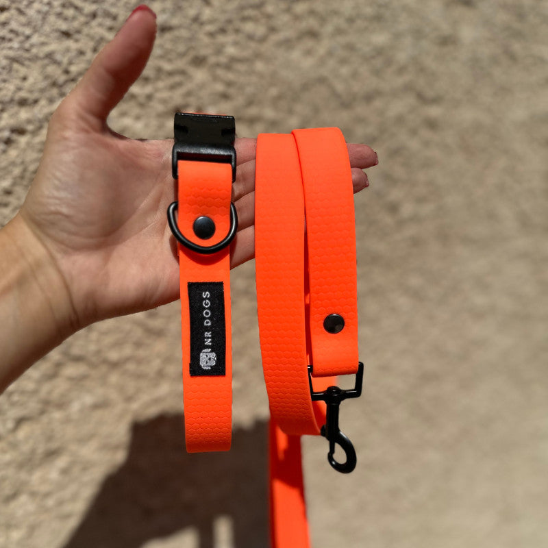 Guinzaglio modello Leash Hexa Arancione-2