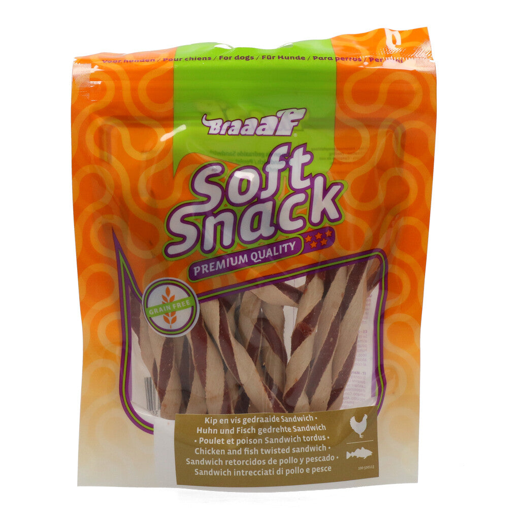 Braaaf Soft Snack – Soft Sushi Duck & Fish/Chicken & Fish (85g)