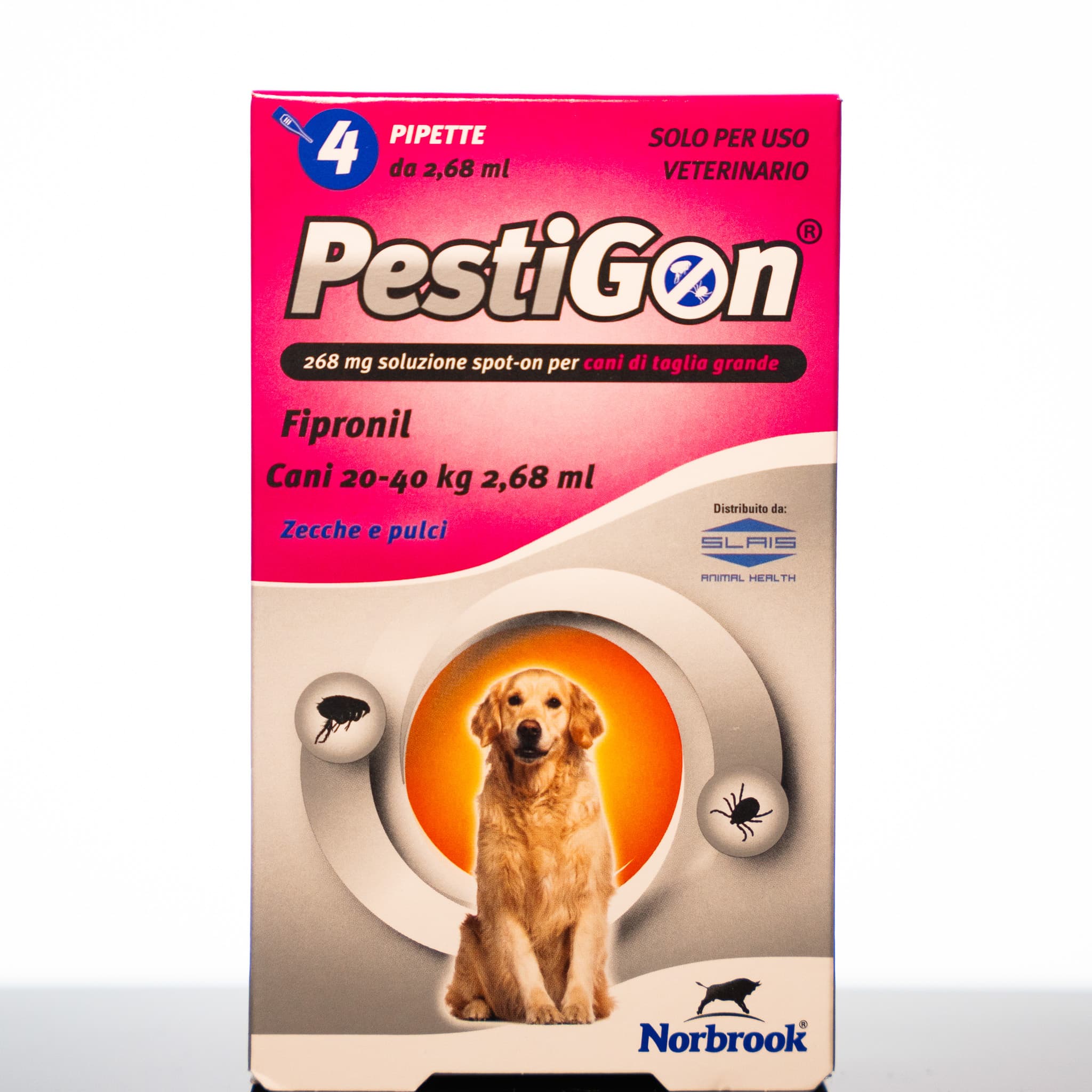 Pestigon Antiparassitario, 4 pipette per cani da 20 a 40 KG