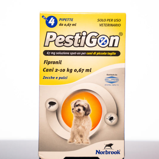 Pestigon Antiparassitario, 4 pipette per cani da 2 a 10 KG