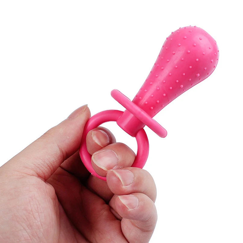 Dog Chew Toy - Elastic Rubber Teeth Cleaning Pacifier