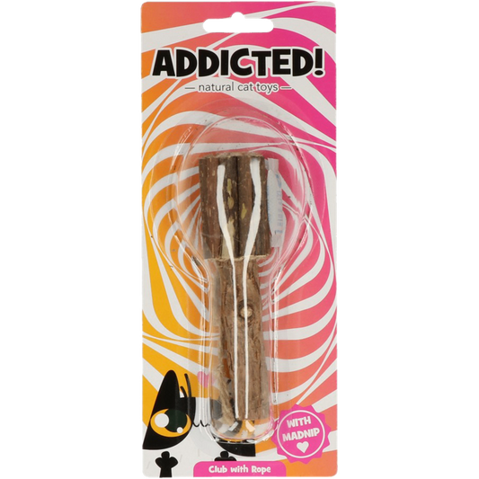 Bastoncino Addicted con MADNIP e corda per gatti – gioco stimolante e rilassante