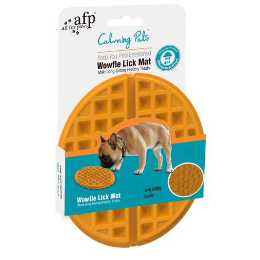 Tappetino Woofle Lick Mat per cani AFP, antistress con ventose e scomparti profondi
