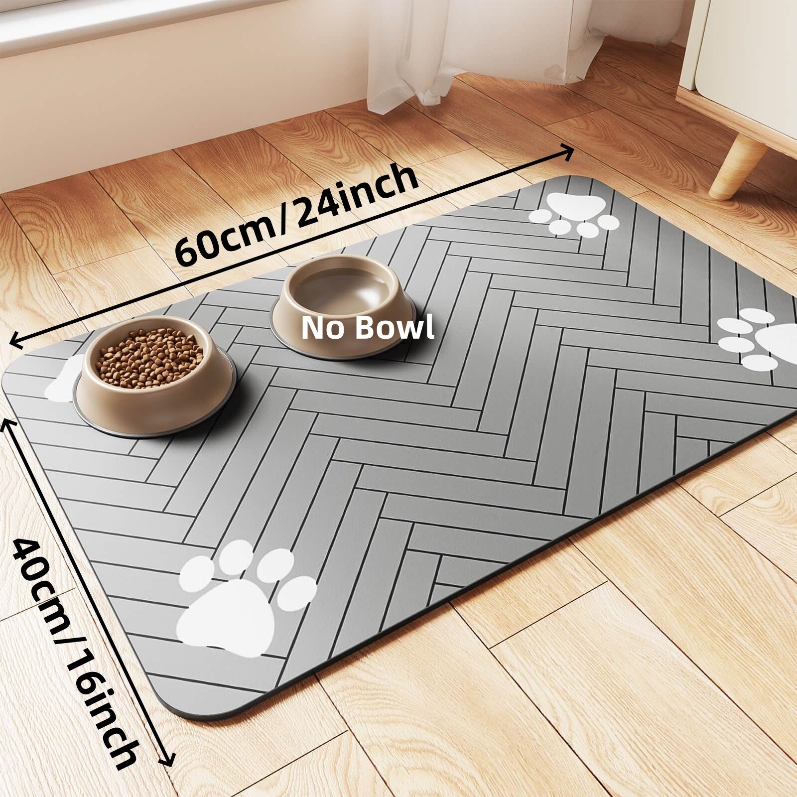 Absorbent Feeding Mat for Dogs and Cats – Non-Slip, Waterproof and Easy to Clean