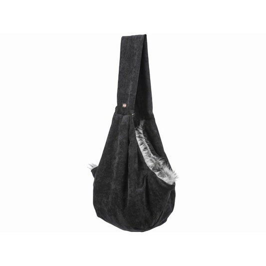 Borsa Trasportino Trixie Soft Nero/Grigio per animali fino a 5 kg, dimensioni 22 × 20 × 60 cm