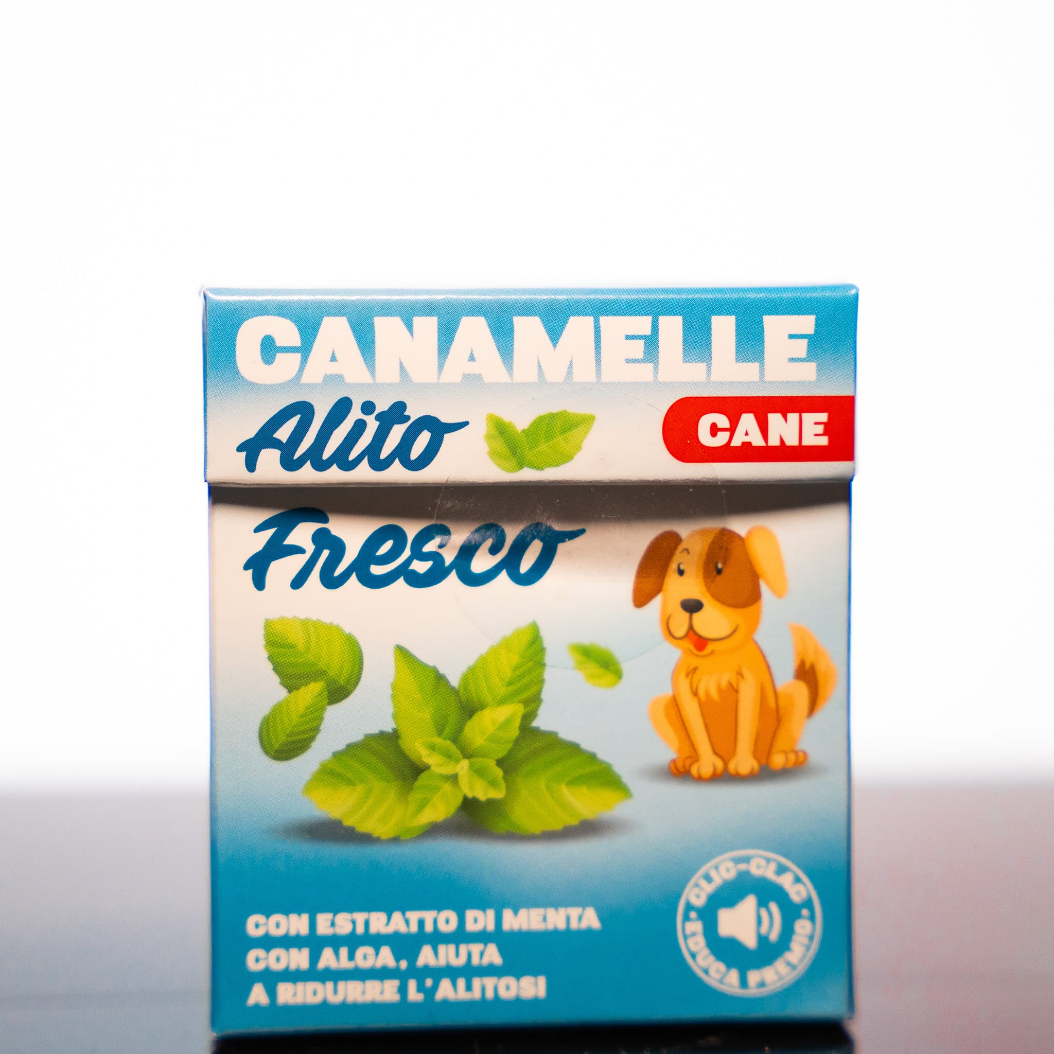 Snack Canamelle Alito Fresco per cani 35g, naturale alla menta e alga