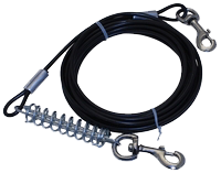 Cavo da Esterno per Cani Pawise Tie-Out Cable Heavy Duty da 7 metri, in acciaio rivestito in vinile, colore assortito