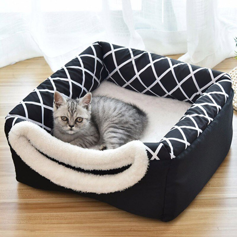 Cuccia sacco a pelo per gatti, morbida e traspirante, disponibile in 11 colori