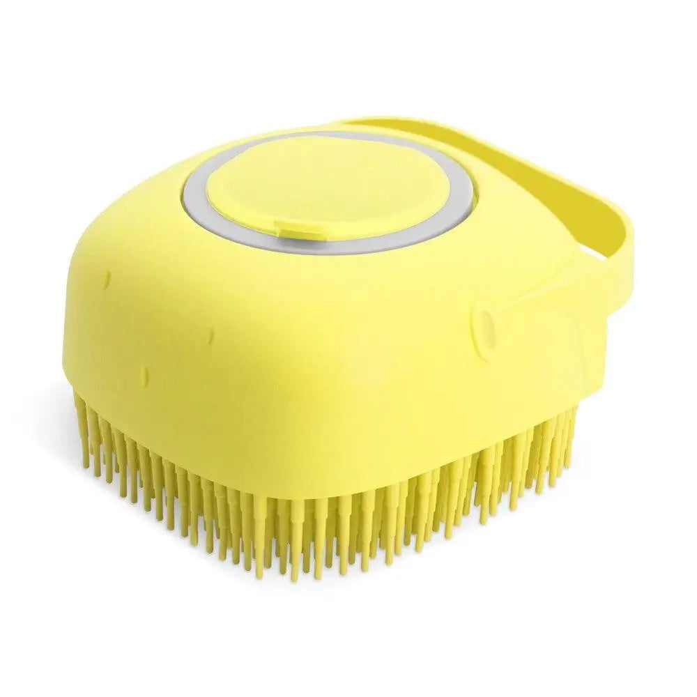 2 in 1 Bath Brush for Dogs and Cats – Massager with Shampoo Dispenser