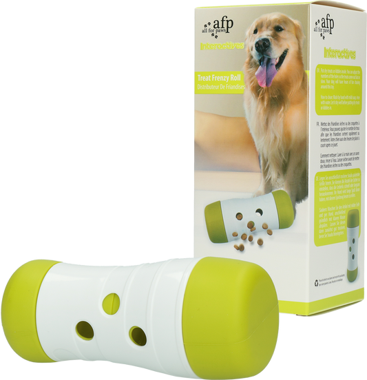 Dispenser interattivo per snack AFP, gioco educativo per cani, gatti e conigli, regolabile e antinoia.