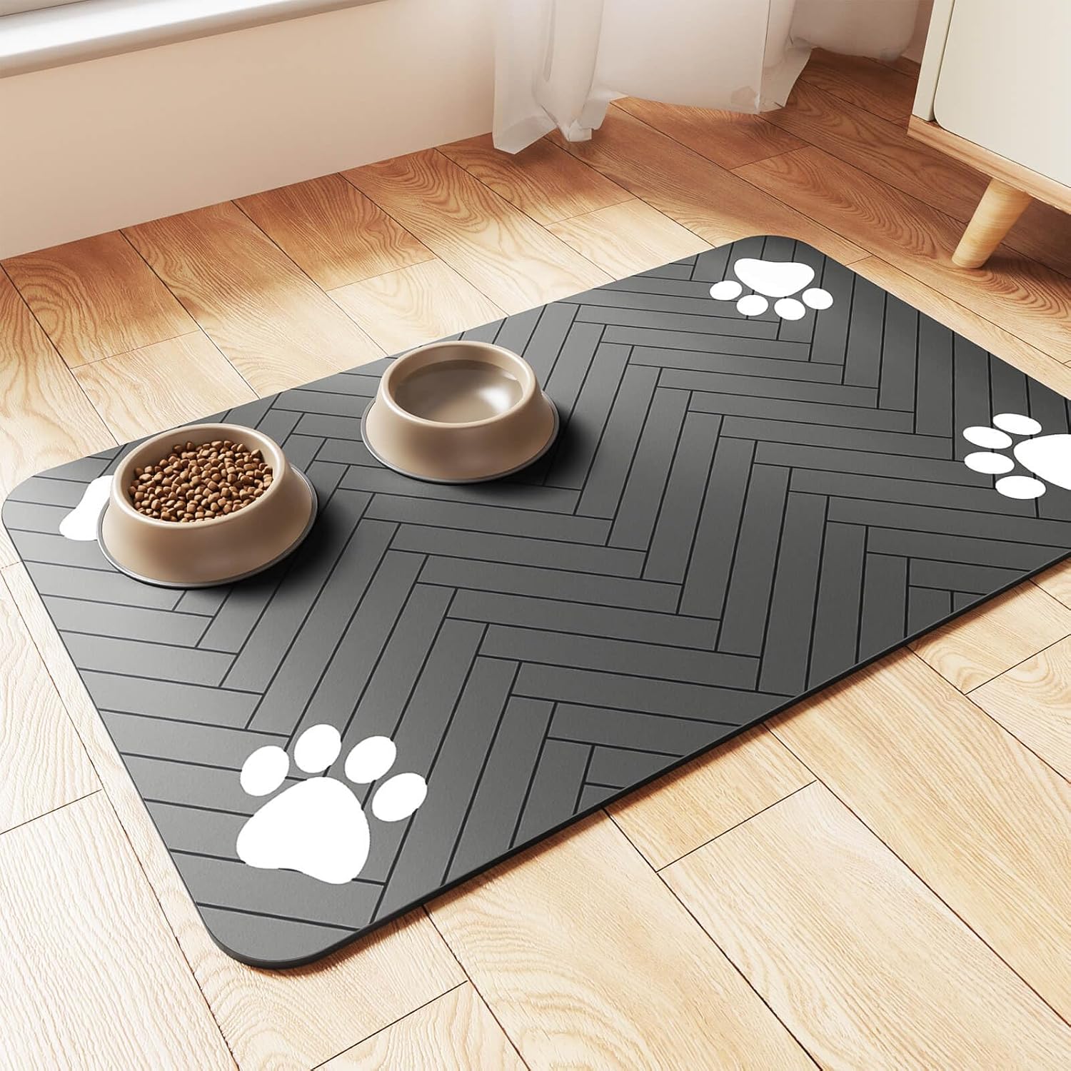 Absorbent Feeding Mat for Dogs and Cats – Non-Slip, Waterproof and Easy to Clean
