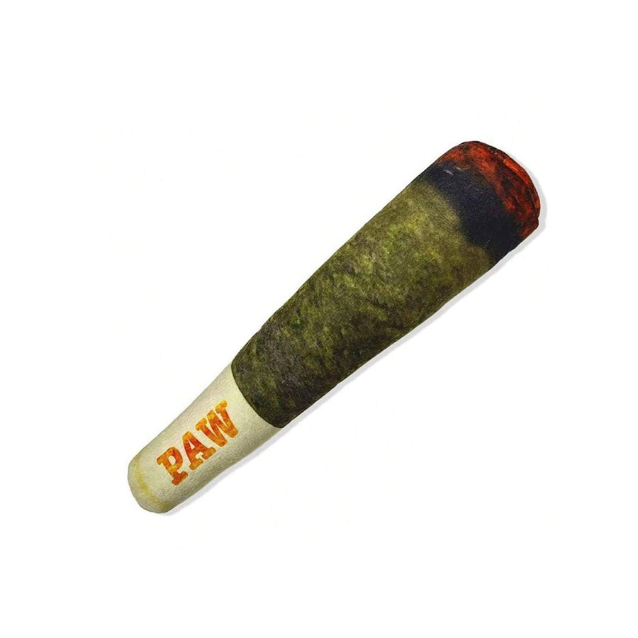 Interactive Cigar Dog Toy - Squeaky and Teething Plush for Small and Medium Breeds
