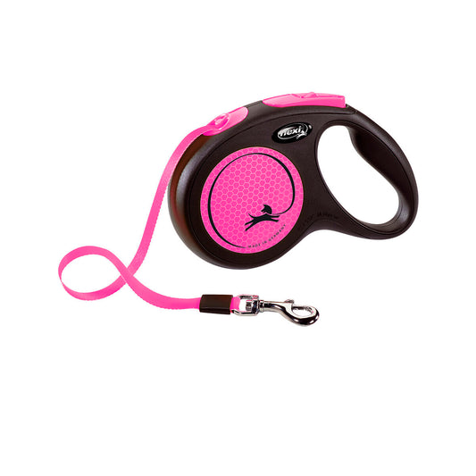 Guinzaglio avvolgibile rosa Flexi New Classic 5 m S per cani piccoli