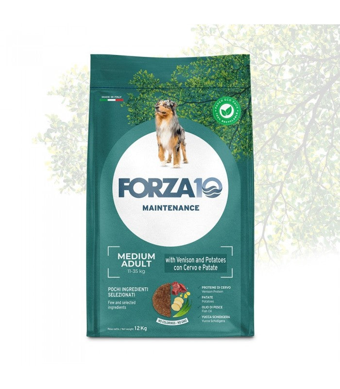 Forza10 Maintenance Medium Adult con cervo e patate – Crocchette naturali per cani taglia media