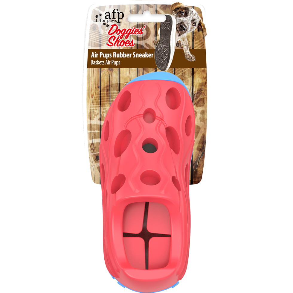 Gioco da masticare per cani a forma di scarpa sneaker AFP Air Pups con squeaker a ultrasuoni