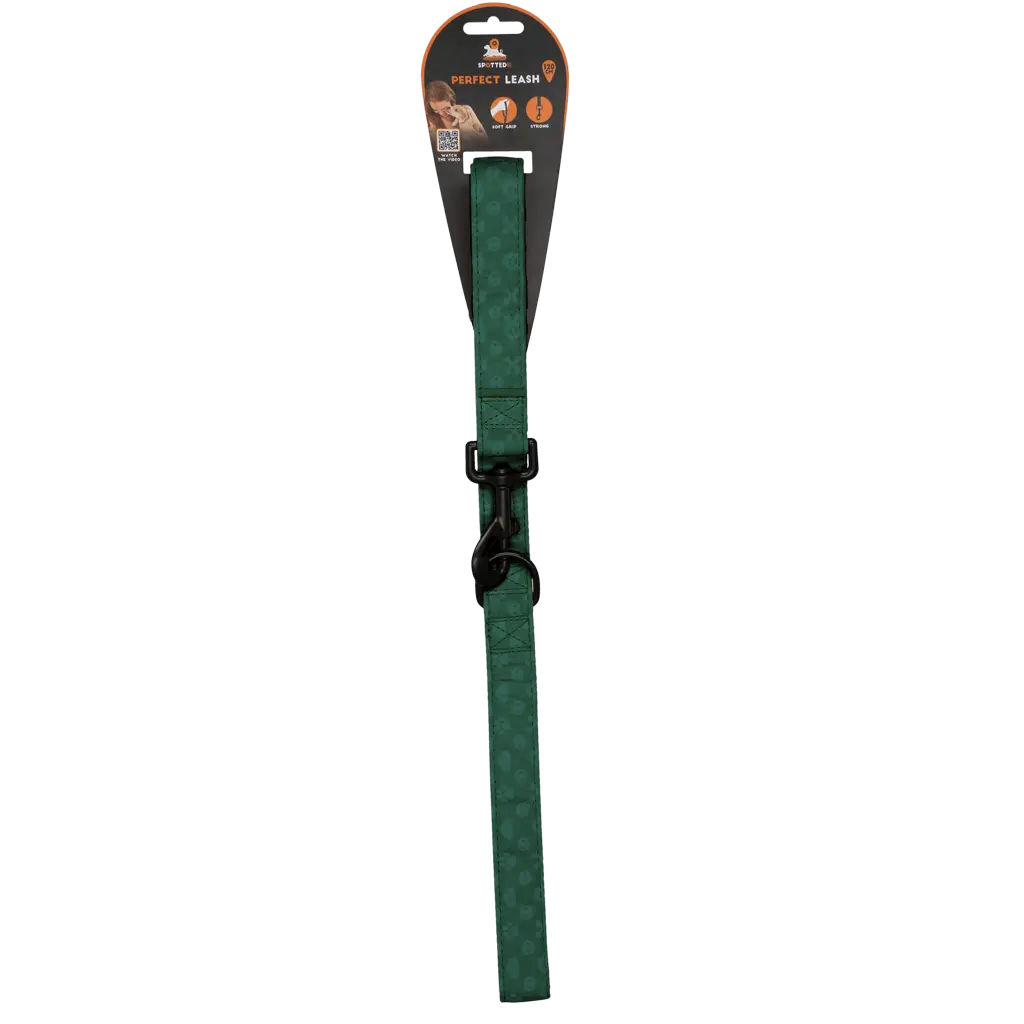 Guinzaglio Spotted! PRO da 120 cm per cani, con moschettone rinforzato e D-ring multifunzione.