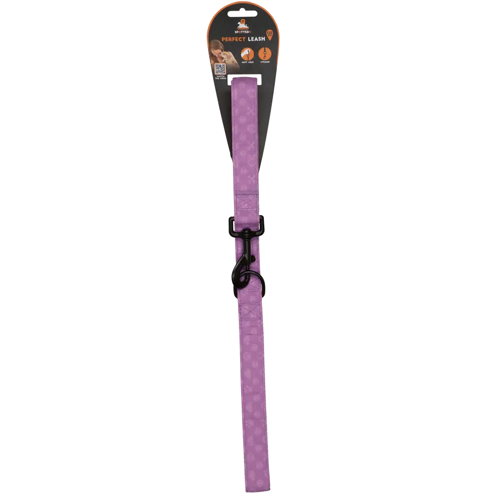 Guinzaglio Spotted! PRO da 120 cm per cani, con moschettone rinforzato e D-ring multifunzione.