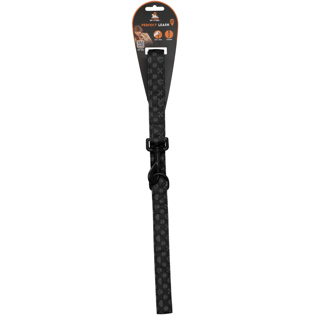 Guinzaglio Spotted! PRO da 120 cm per cani, con moschettone rinforzato e D-ring multifunzione.