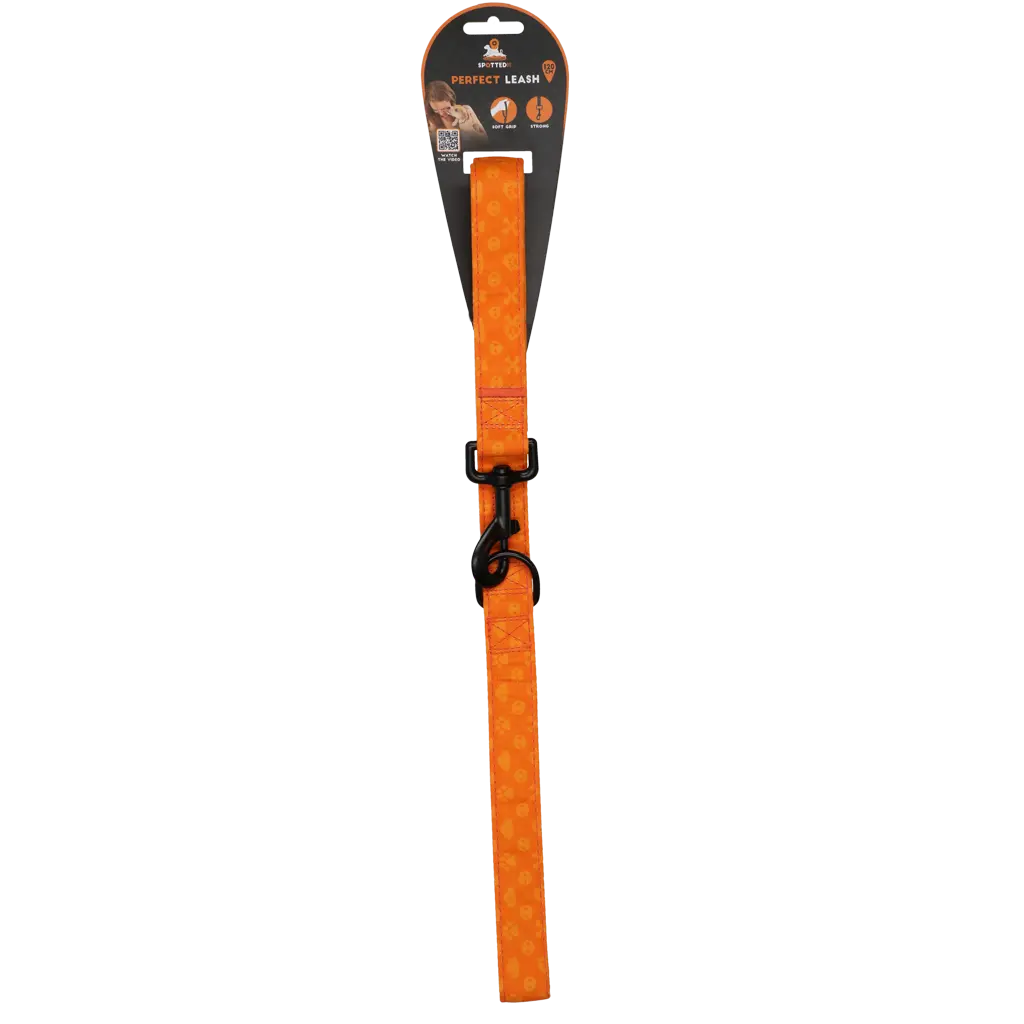 Guinzaglio Spotted! PRO da 120 cm per cani, con moschettone rinforzato e D-ring multifunzione.