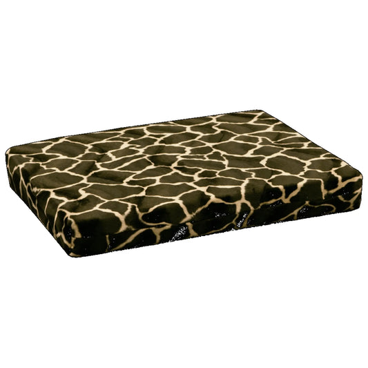 Letto ortopedico per gatto HD Catbed 45x55 cm con memory foam e fantasia giraffa