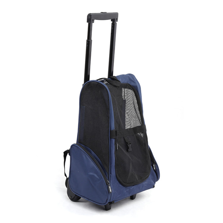 Trasportino per animali 2 in 1 con ruote -3