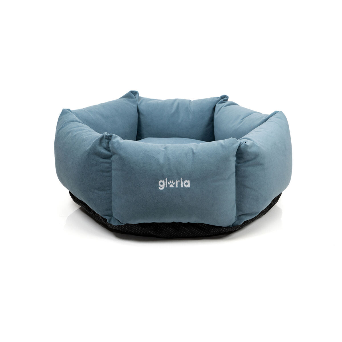 Letto per cani Gloria Hondarribia Blue esagonale 75 x 75 cm, lavabile e antiscivolo