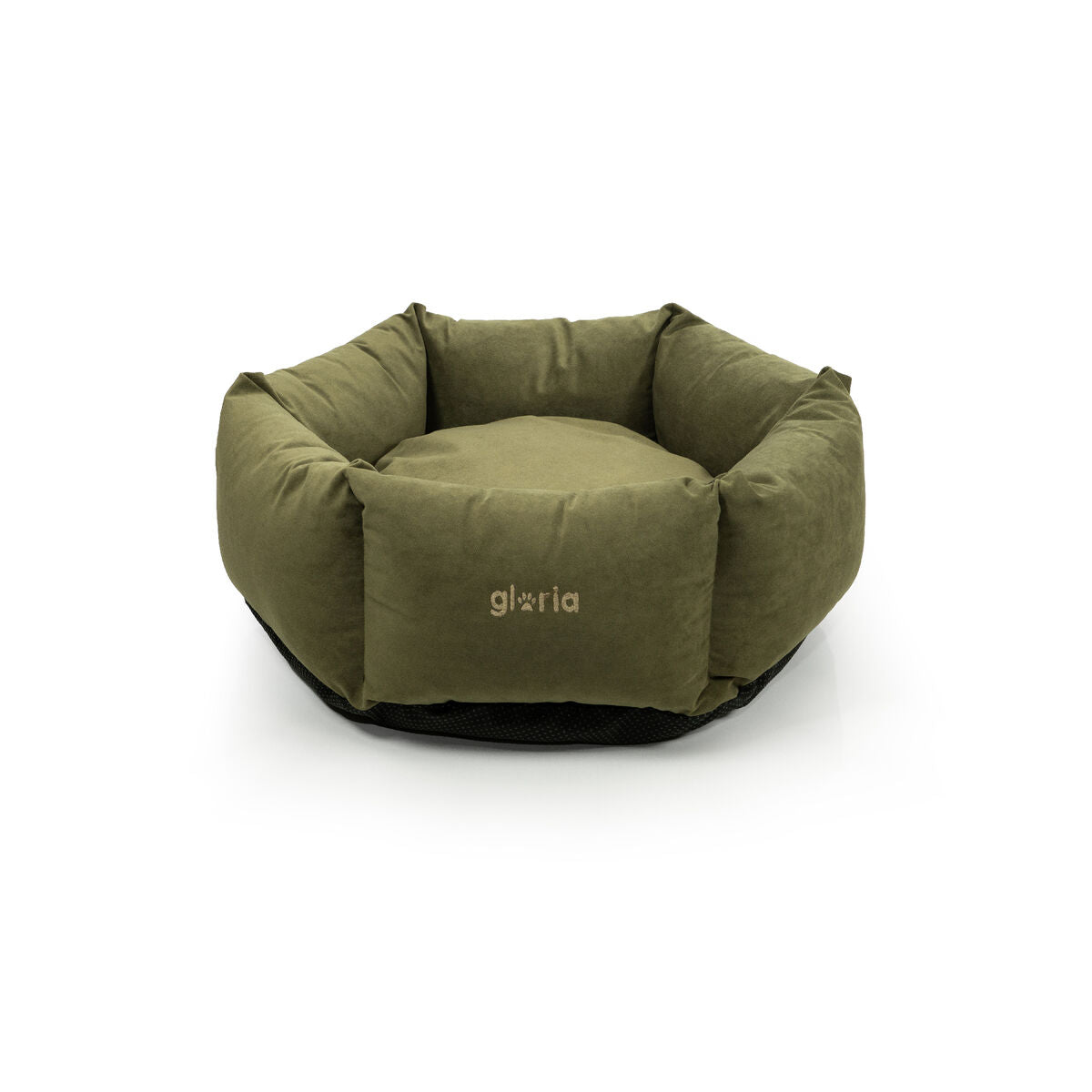 Letto per cani Gloria Hondarribia verde esagonale 75 x 75 cm, lavabile e antiscivolo