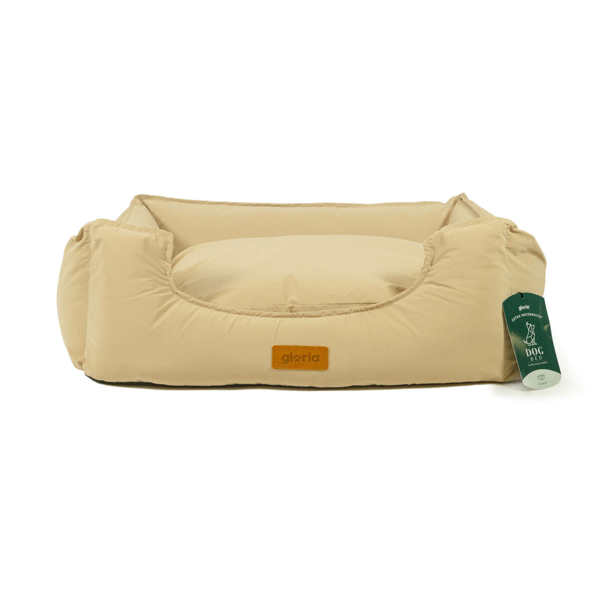 Letto per cani Gloria beige 95x75 cm impermeabile e lavabile