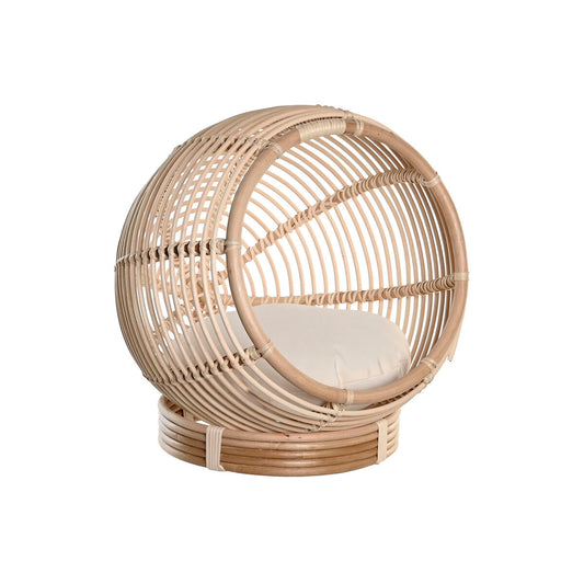 etto per Animali DKD Home Decor in Rattan Naturale 55 x 50 x 55 cm – Design Elegante e Naturale-0