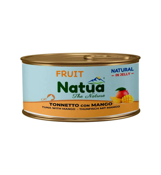 Cibo umido naturale in jelly per gatti adulti Natua Tonnetto con Mango 85g – ricetta estiva