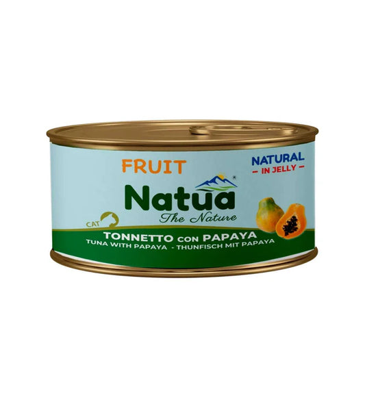 Cibo umido per gatti adulti Natua Tonnetto con Papaya 85g – naturale e in gelatina
