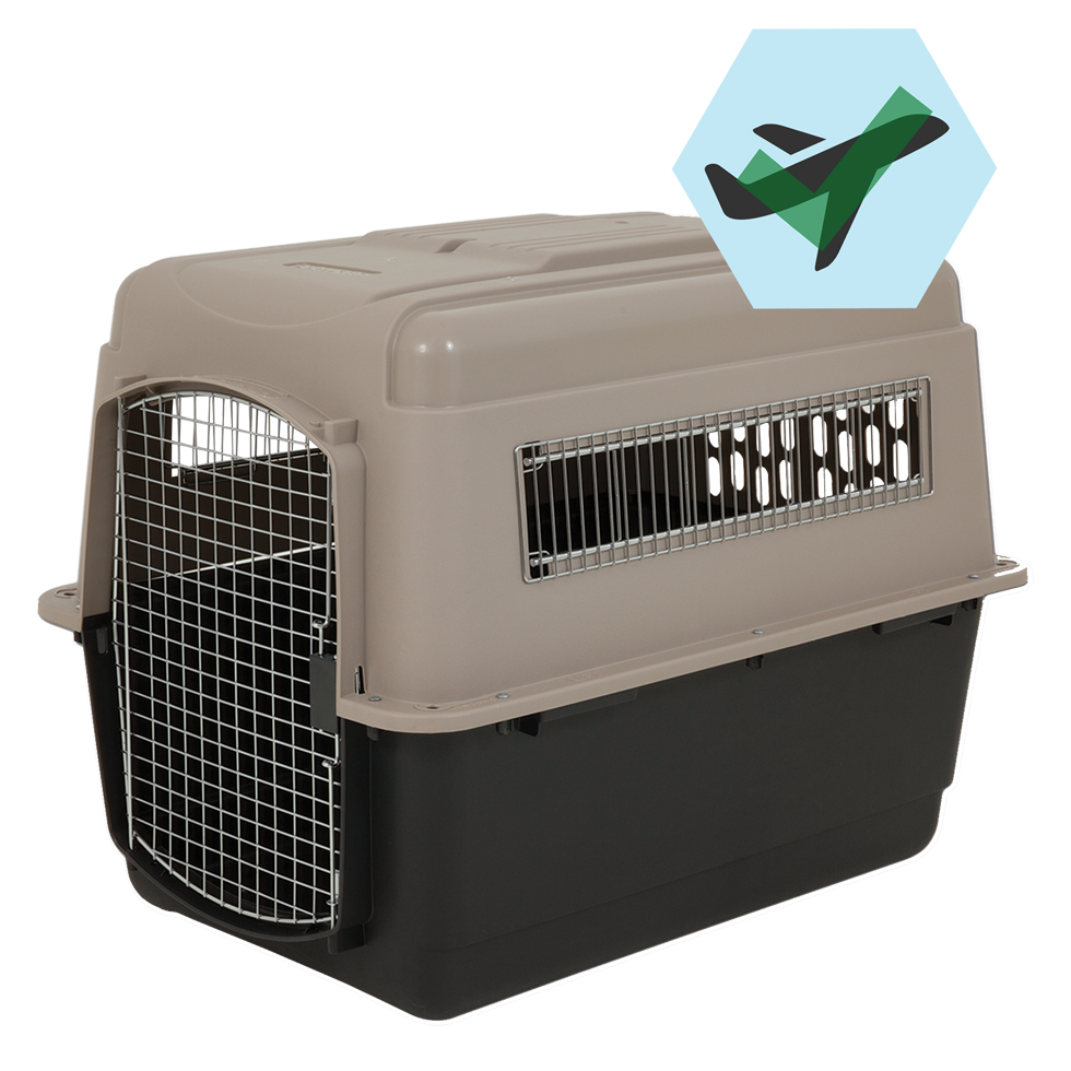 Petmate Ultra Vari Kennel Fashion XL – Trasportino professionale per cani fino a 31,7 kg, ventilato a 360°, conforme agli standard IATA